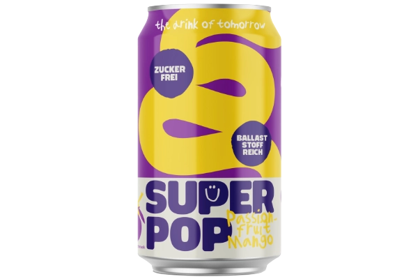 Super Pop - Passionfruit Mango 330ml Dose (DPG DE)