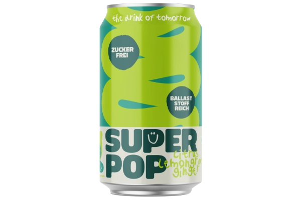 Super Pop - Citrus Lemongras Ginger 330ml Dose (DPG DE)