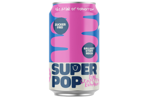 Super Pop - Pink Grapefruit Kumquat 330ml Dose (DPG DE)